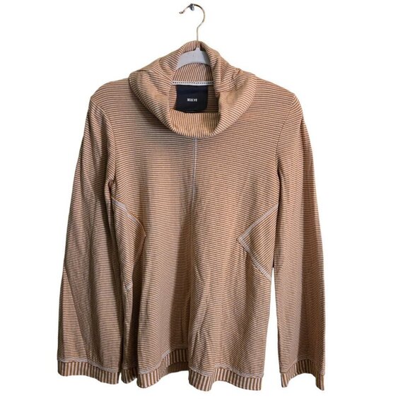 Anthropologie Maeve Tai Cowl Neck Striped Sweater Size S - Picture 2 of 9